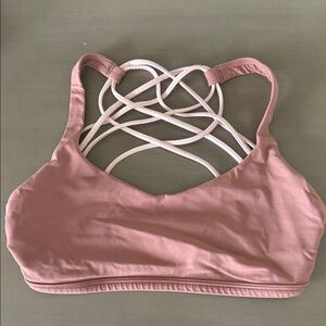 Lululemon Athletica Pink Strappy Sports Bra